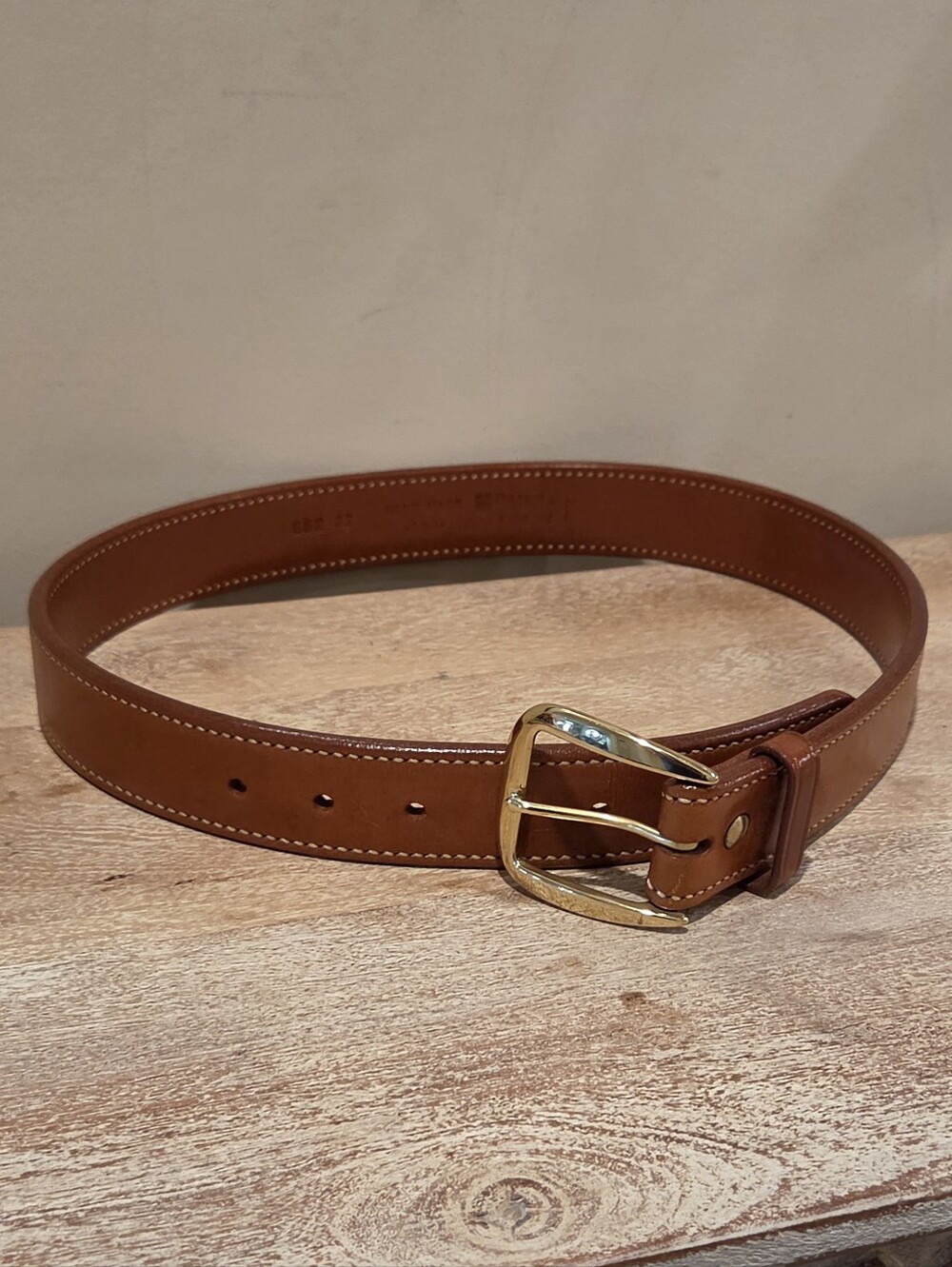 Galco Heavyweight Brown Leather Holster Belt  - Size 32"  x  1.50" - 36" Length